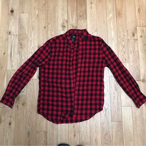 H&M flannel shirt long sleeve man size L